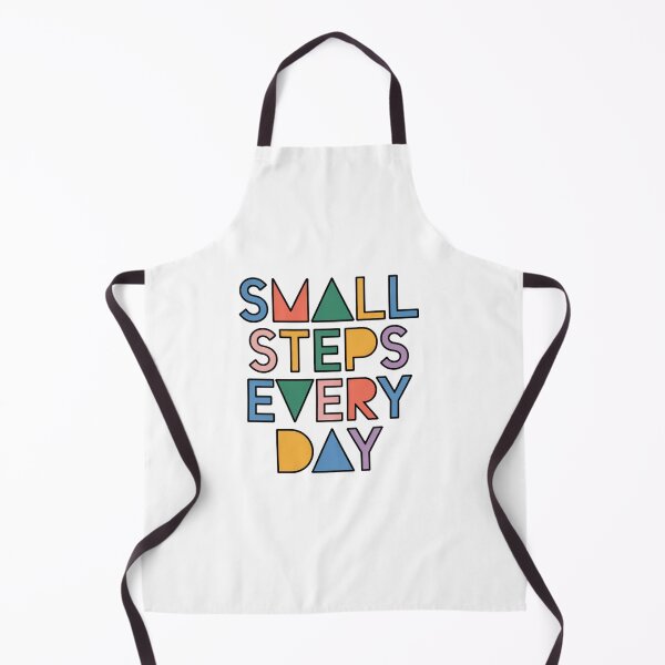Item preview, Small Steps Every Day – Colorful Growth Quote designed and sold by ArtByYunus.