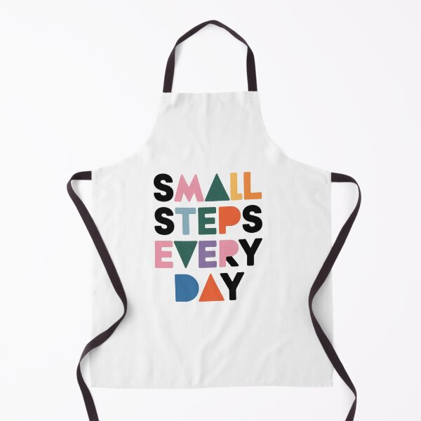 Item preview, Small Steps Every Day – Colorful Growth Quote designed and sold by ArtByYunus.