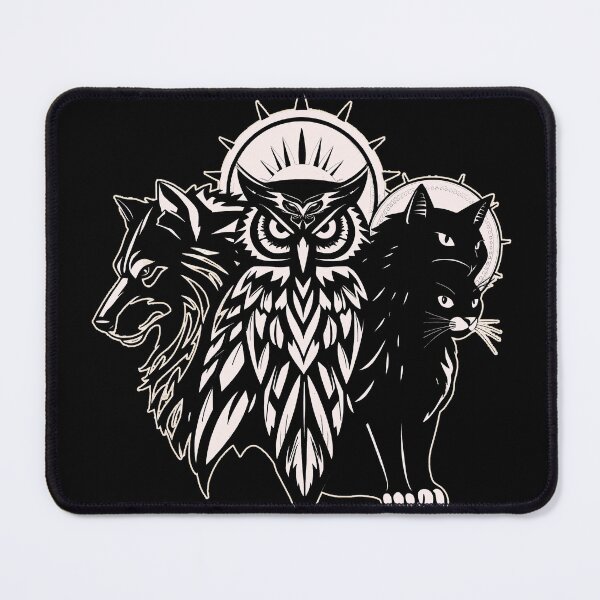 Item preview, Wild Trinity — Cats, Wolf and Sun Owl. designed and sold by Ralek.