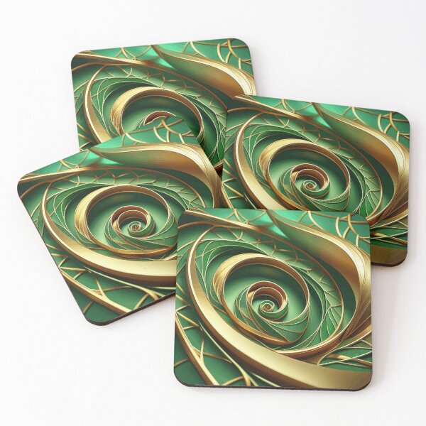 Item preview, Arte abstracto de Fibonacci a todo color designed and sold by Vicky Brago-Mitchell®.