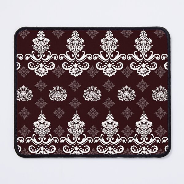 Item preview, Traditional Thai Textile Pattern, Maroon and White Ornamental Fabric, Vintage Asian Seamless Design designed and sold by Dailyprintstyle.