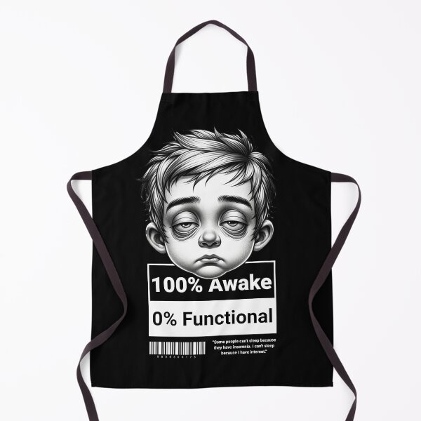 Item preview, 0% Functional – Funny Unisex T-Shirt for Morning Grumps & Tired Faces designed and sold by Skullyjack.