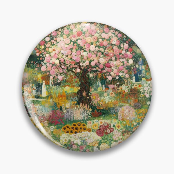 Item preview, Sakura Dreams – Klimt-Inspired Symbolist Garden designed and sold by EmeraldeaArt.