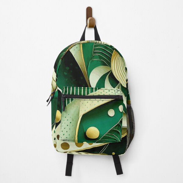 Item preview, Abstract Spiral Green and Gold 93 designed and sold by Vicky Brago-Mitchell®.