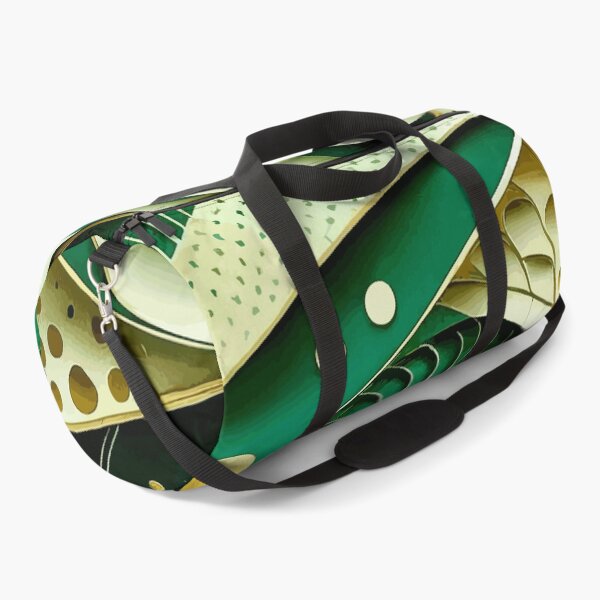 Item preview, Abstract Spiral Green and Gold Fibonacci Art 93 designed and sold by Vicky Brago-Mitchell®.