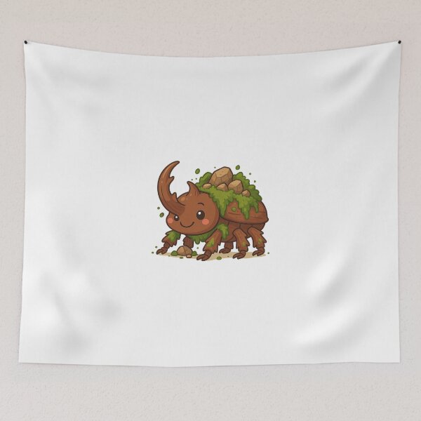 Item preview, Cute Earth Elemental Beetle – Nature’s Little Guardian designed and sold by ElementalBeast1.