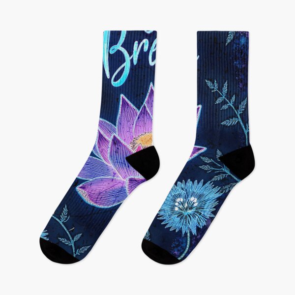 Artikelvorschau, Just Breathe Lotus Art – Achtsames botanisches T-Shirt-Design entworfen und verkauft von RWZCraftedPixels.