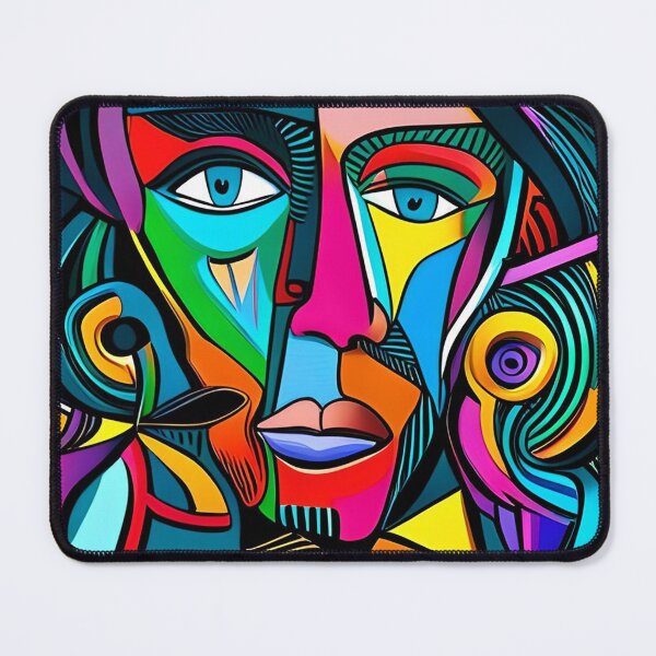 Item preview, Funky Colorful Abstract Face designed and sold by jantulov.
