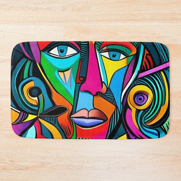 Item preview, Funky Colorful Abstract Face designed and sold by jantulov.