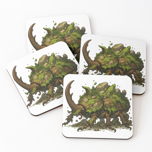 Item preview, Earth Elemental Beetle – Japanese Rhinoceros Guardian designed and sold by ElementalBeast1.
