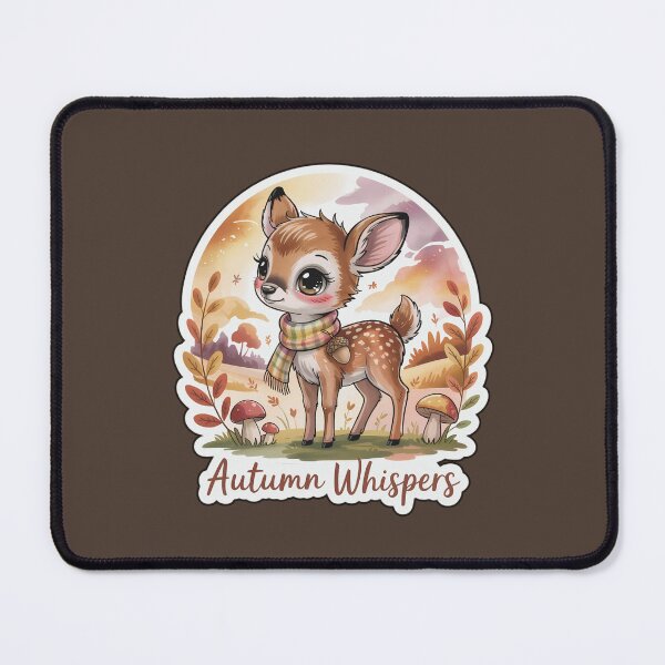 Item preview, Autumn Whispers | Cute Fall Deer with Scarf in Autumn Forest designed and sold by Nuist25.