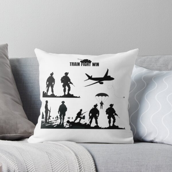 Item preview, Train Fight Win – Military Silhouette Design designed and sold by SpecPrint.