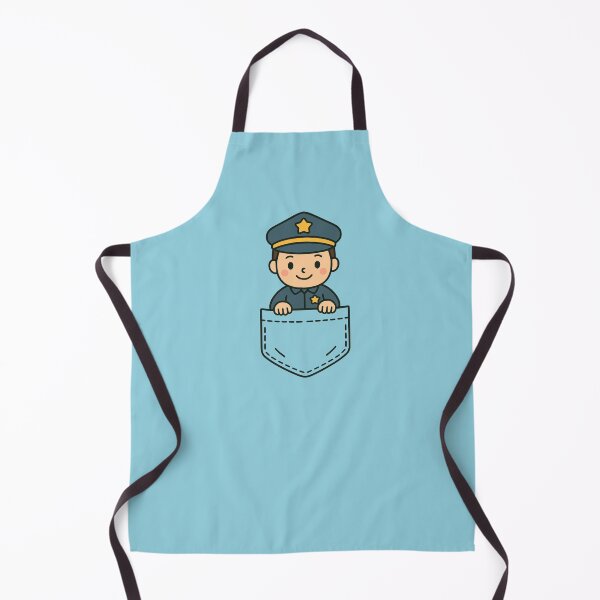 Item preview, Cute Boy Police Officer Pocket Pal Support Dad Hero designed and sold by chrisrivait.