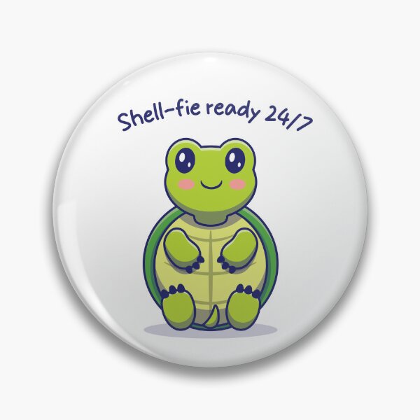 Item preview, Cute smiling Turtle ready for a selfie designed and sold by Ink_It.