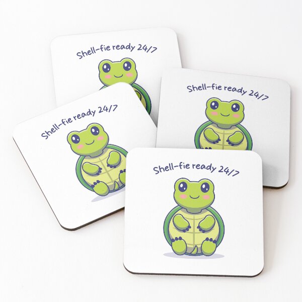 Item preview, Cute smiling Turtle ready for a selfie designed and sold by Ink_It.