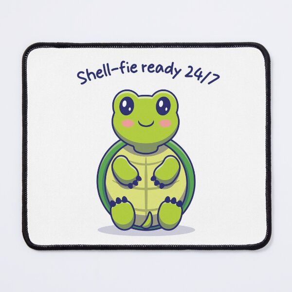 Item preview, Cute smiling Turtle ready for a selfie designed and sold by Ink_It.