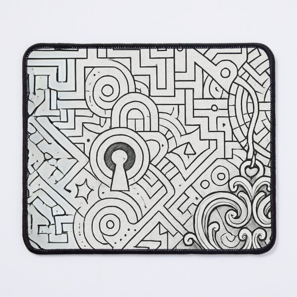 Item preview, The Key Within - Intricate Line Art for the Curious Mind designed and sold by FashCode.