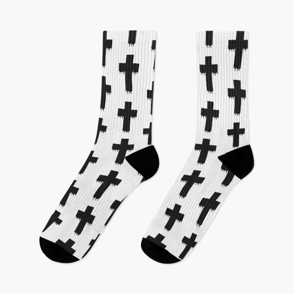 Item preview, Pastel Goth Drippy Cross Black designed and sold by eviebelleink.