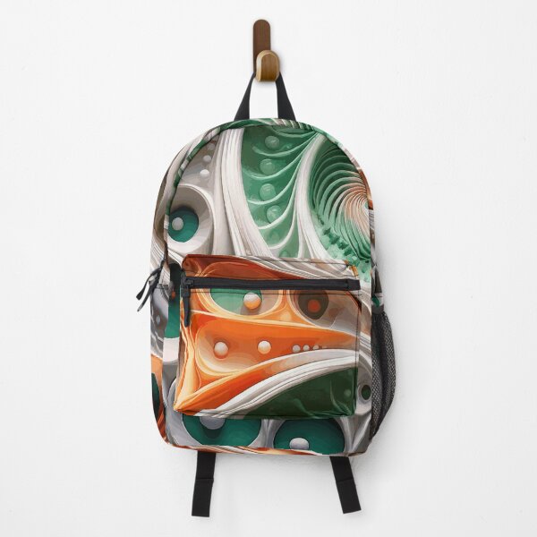 Item preview,  Green Orange White Abstract 6 designed and sold by Vicky Brago-Mitchell®.