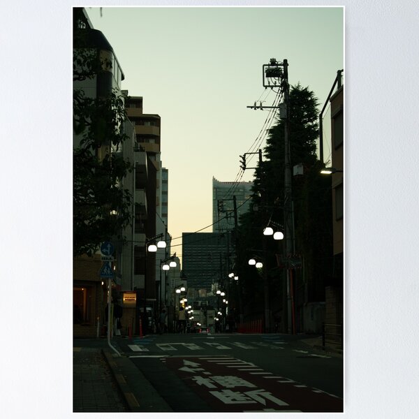 Item preview, Japan Street at night designed and sold by PhotosByXanth.