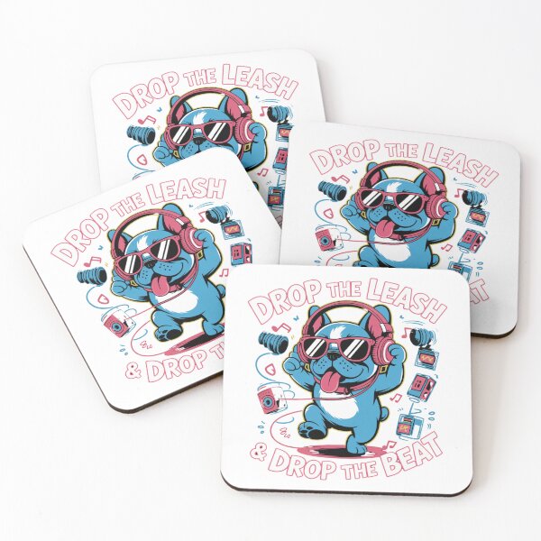 Item preview, Drop the Leash & Drop the Beat – DJ French Bulldog designed and sold by ArtByYunus.