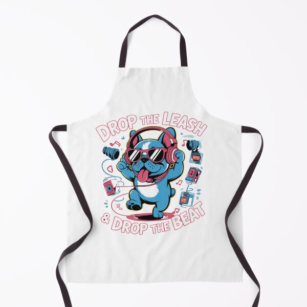 Item preview, Drop the Leash & Drop the Beat – DJ French Bulldog designed and sold by ArtByYunus.