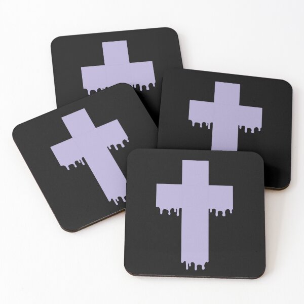 Item preview, Pastel Goth Drippy Cross Purple/Lilac designed and sold by eviebelleink.