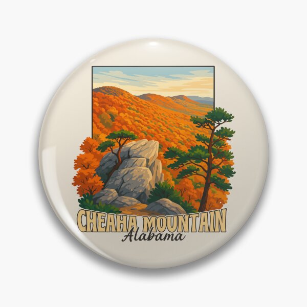 Item preview, Cheaha Mountain Vista – Alabama Vector Landscape designed and sold by Gideon Emmerich.