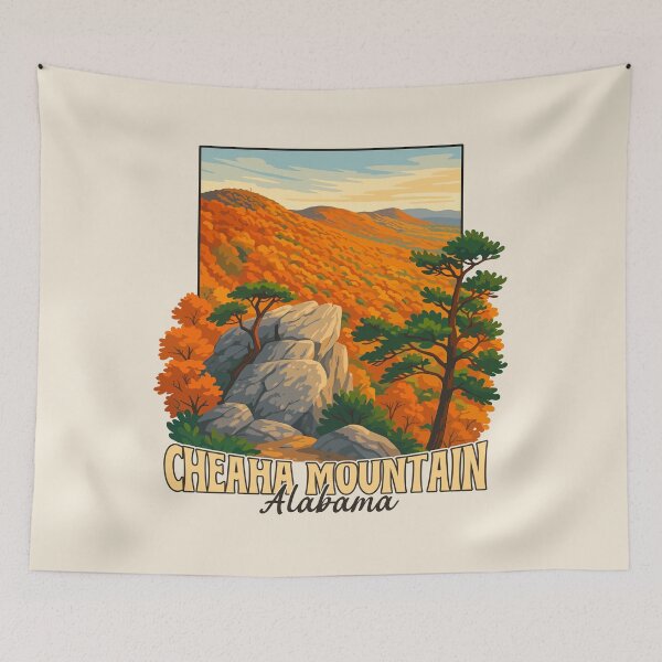 Item preview, Cheaha Mountain Vista – Alabama Vector Landscape designed and sold by Gideon Emmerich.