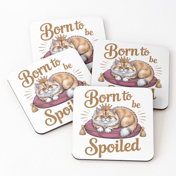 Item preview, Born to Be Spoiled – Princess Cat Pillow Life designed and sold by ArtByYunus.