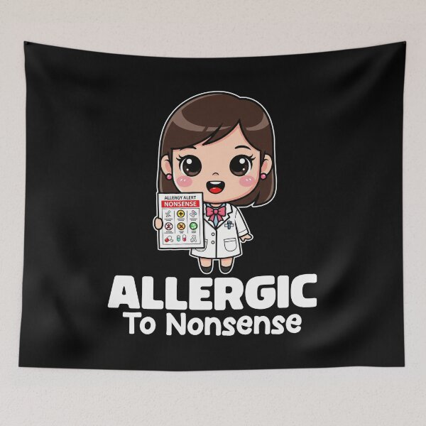 Item preview, ALLERGIC TO NONSENSE - PHARMACIST designed and sold by KEF Custom.