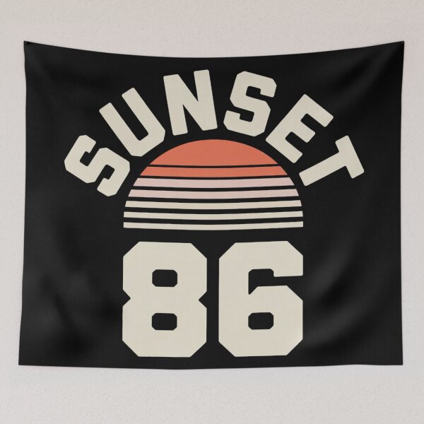 Item preview, Sunset 86 – Retro 80s Vintage Vibes designed and sold by martin max.