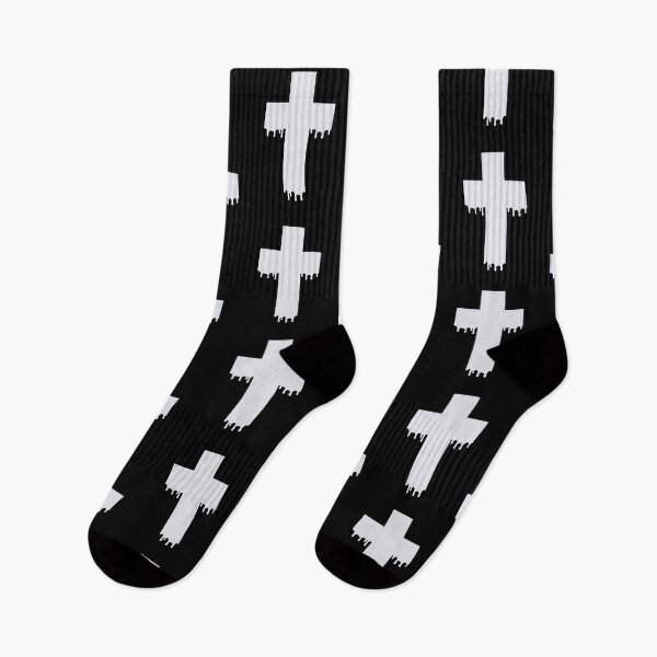 Item preview, Pastel Goth Drippy Cross Blue designed and sold by eviebelleink.