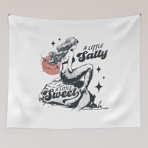 Item preview, Mermaid Retro A Little Salty A Little Sweet designed and sold by Jcat7.