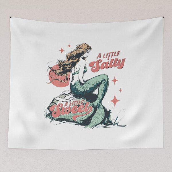 Item preview, Mermaid Retro A Little Salty A Little Sweet designed and sold by Jcat7.