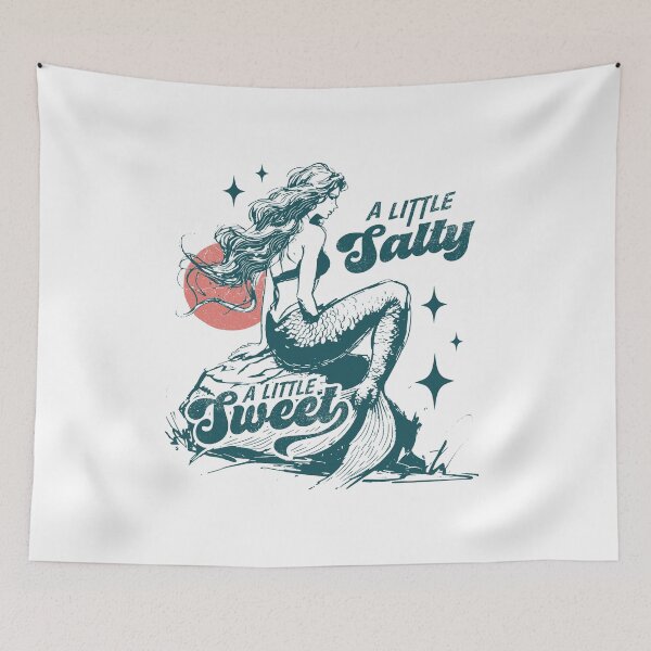 Item preview, Mermaid Retro A Little Salty A Little Sweet designed and sold by Jcat7.