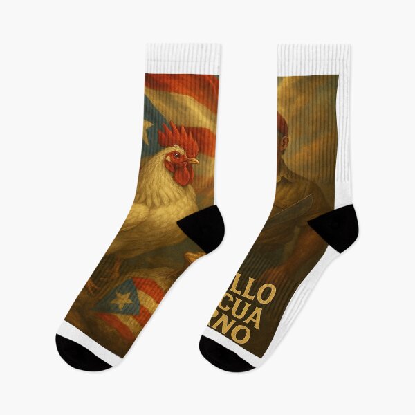Item preview, edbubble: “Nobody Gives Up Here – God with Puerto Rico” designed and sold by Bigornia.