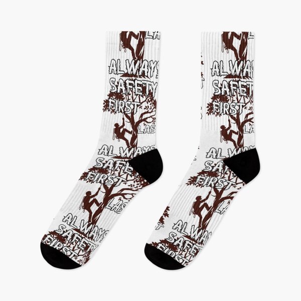 Item preview, Safety First, Last, Always – Tree Climber Safety Quote Design designed and sold by PeteLawliiet.