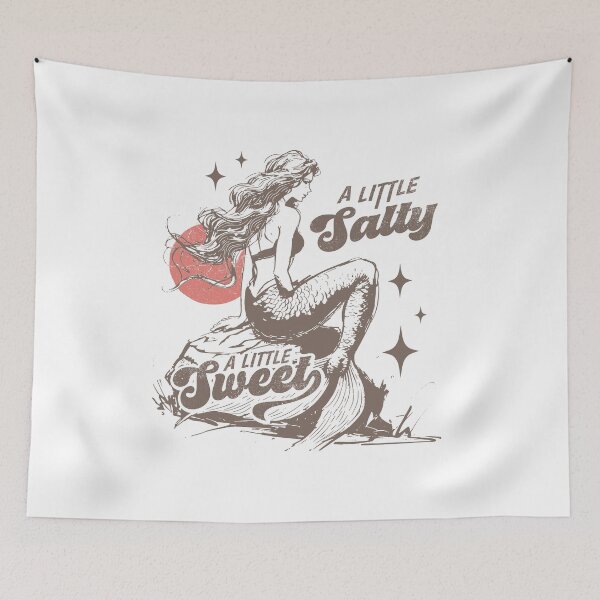 Item preview, Mermaid Retro A Little Salty A Little Sweet designed and sold by Jcat7.