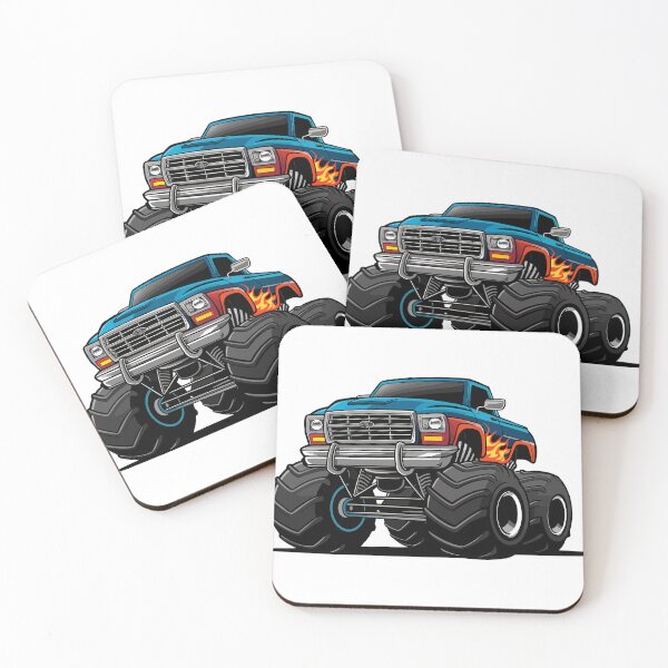 Item preview, Big Wheels, Big Thrills – Monster Truck Power Illustration designed and sold by wisnubayuaji.