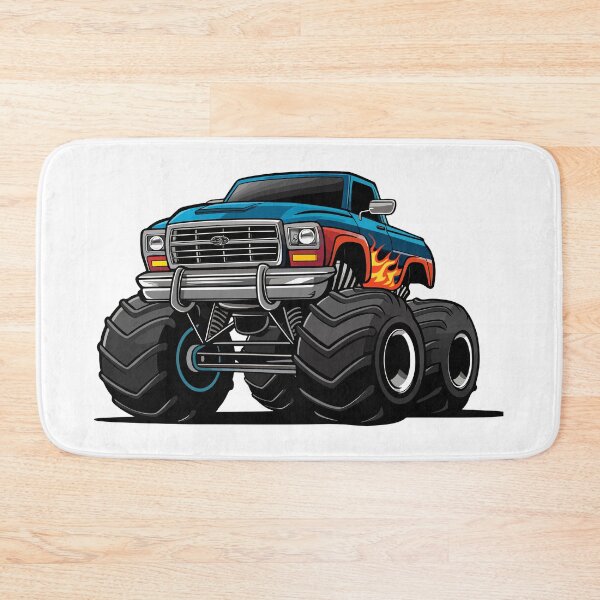 Item preview, Big Wheels, Big Thrills – Monster Truck Power Illustration designed and sold by wisnubayuaji.