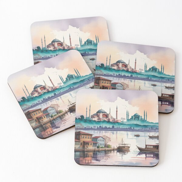 Item preview, Watercolor Istanbul City Turkey designed and sold by ArtQueen777.