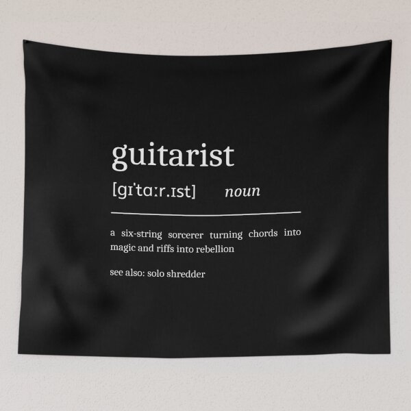 Item preview, Guitarist Definition Funny Motivational Guitar Player Dictionary designed and sold by StrideSuccess.