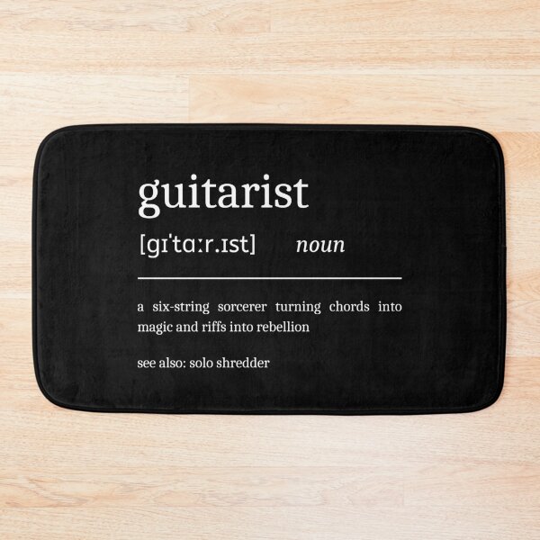 Item preview, Guitarist Definition Funny Motivational Guitar Player Dictionary designed and sold by StrideSuccess.