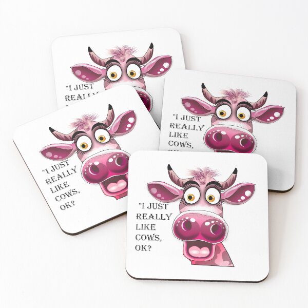 Item preview, I just really Like Cows Ok? designed and sold by Sonia Jones Art.