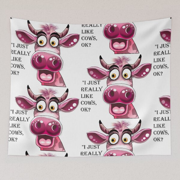 Item preview, I just really Like Cows Ok? designed and sold by Sonia Jones Art.