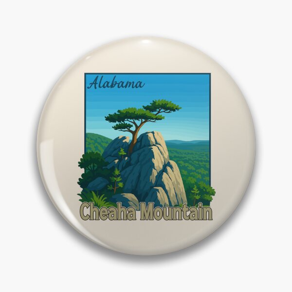 Item preview, Cheaha Mountain Vista – Alabama Vector Landscape designed and sold by Gideon Emmerich.