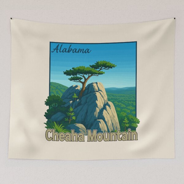 Item preview, Cheaha Mountain Vista – Alabama Vector Landscape designed and sold by Gideon Emmerich.
