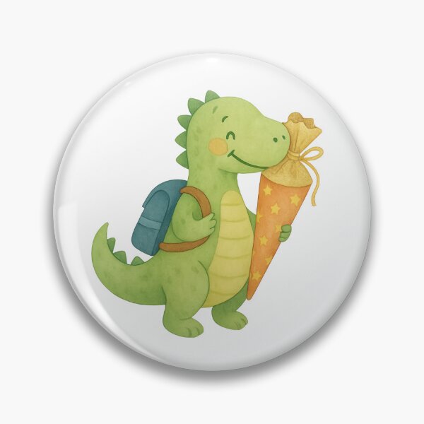 Item preview, School start dino with school cone – gift for school enrollment designed and sold by MissGyverDesign.