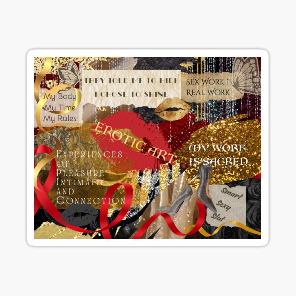 Item preview, Vintage Sex Work Positive  designed and sold by The Courtesan Boutique.